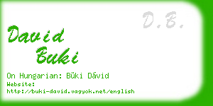 david buki business card