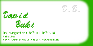 david buki business card
